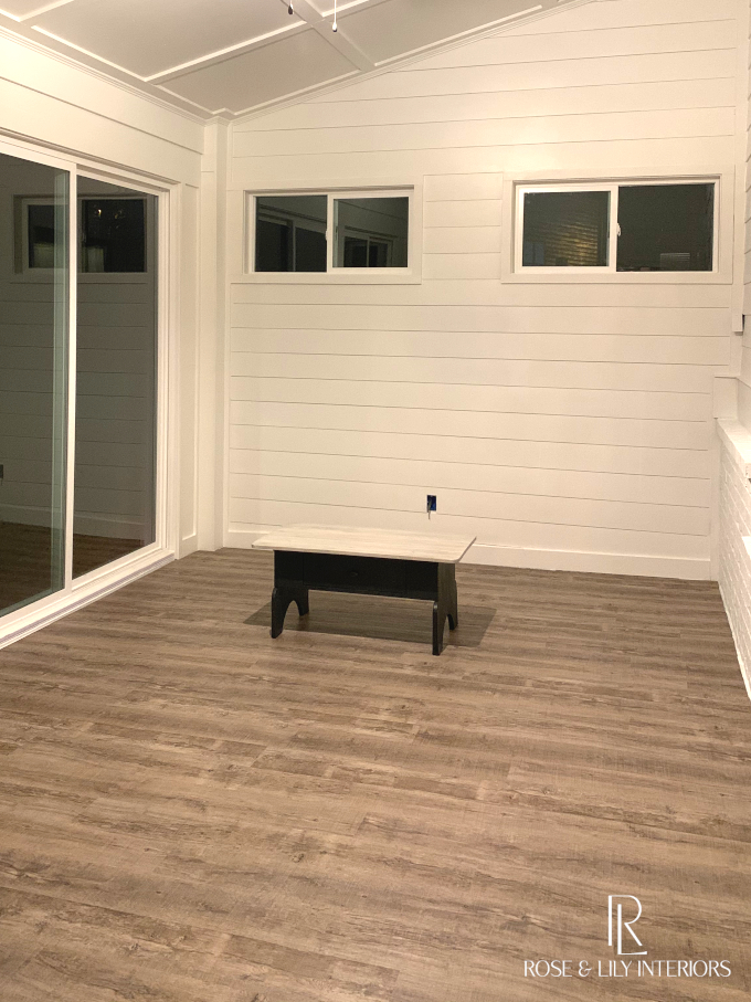 DIY Sunroom – Week 11: Floor and Trim